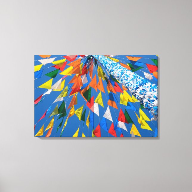 Triangle Flag Decoration Canvas Print (Front)