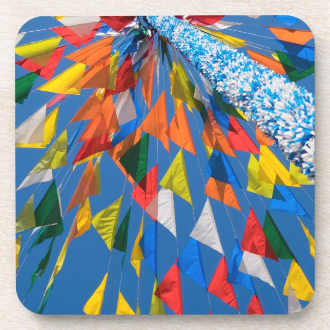 Triangle Flag Decoration Coaster (Front)