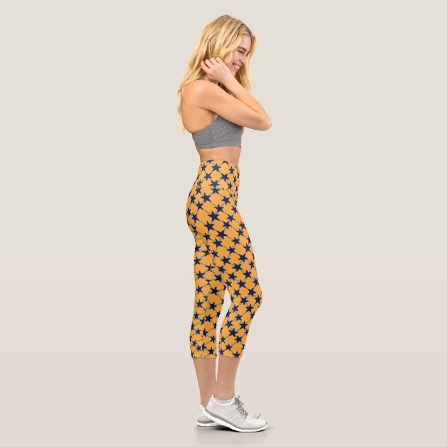 TRIANGLE GEOMETRIC ART CAPRI LEGGINGS (Right)