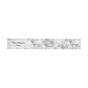 Triangle grunge pattern II + your ideas Wraparound Address Label