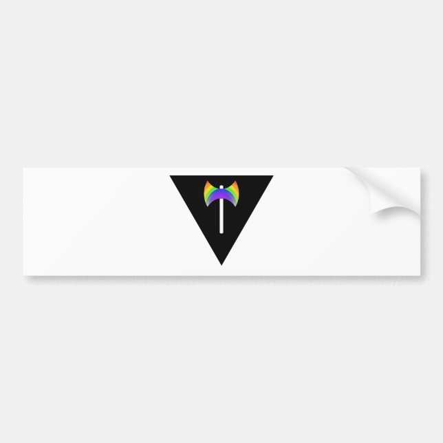 Triangle Labrys Bumper Sticker (Front)