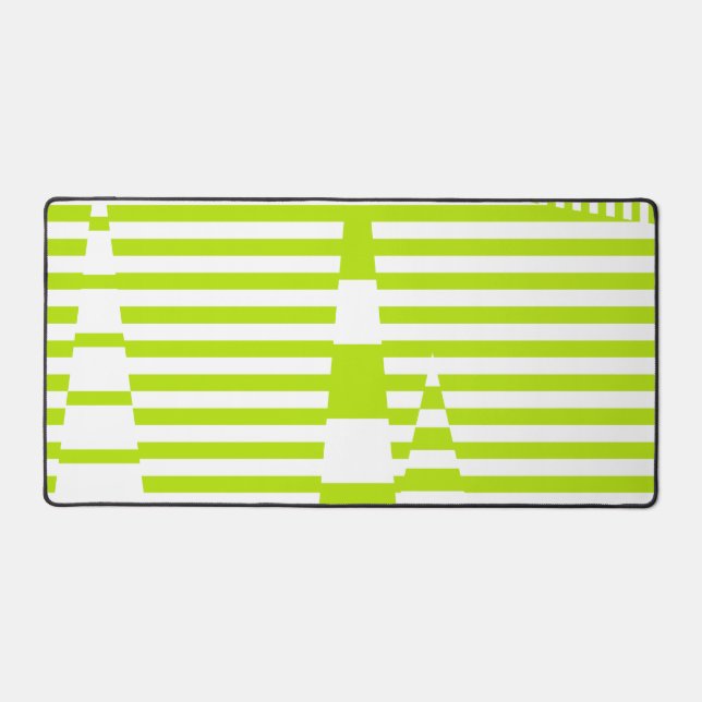 Triangle - Lime vert et blanc (Recto)