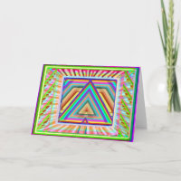Triangle Mandala Art - HappyBirthday HappyHoliday