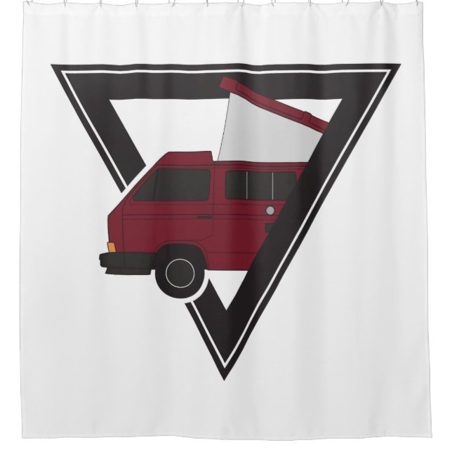 triangle maroon bus (Front)