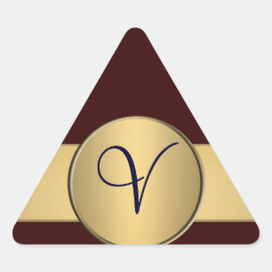 Triangle monogram sticker - Customized
