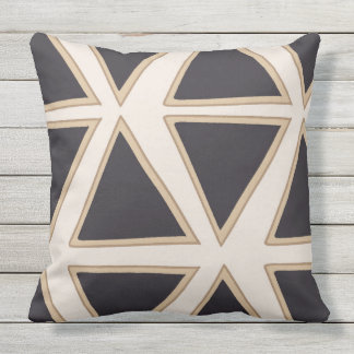 Triangle motif extérieur coussin moderne jardin