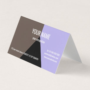 TRIANGLE NOIR Standard, Carte de visite 3,5 pouces