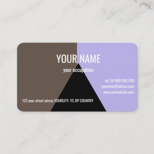TRIANGLE NOIR Standard, Carte de visite 3,5 pouces