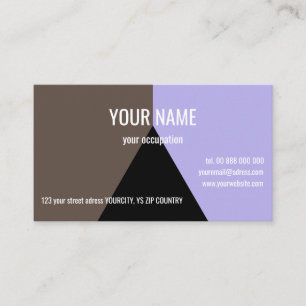 TRIANGLE NOIR Standard, Carte de visite 3,5 pouces