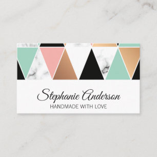 Triangle Pattern Modern Pattern Business Card