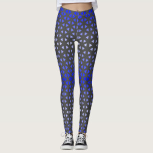 Triangle.Pattern.shade.blue.01 DGrey  BG Leggings