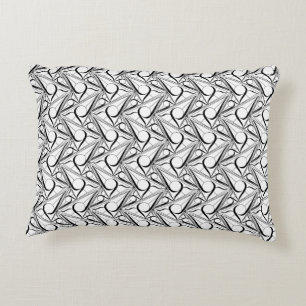 Triangle pattern with circle decorative pillow