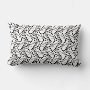 Triangle pattern with circle lumbar pillow