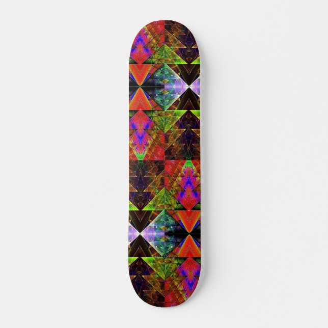 Triangle Prism Grid 2 Skateboard (Front)