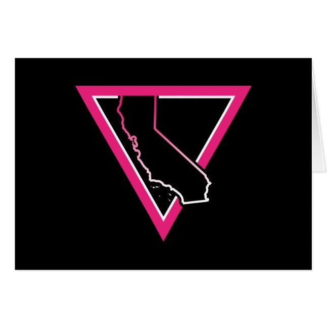 triangle rose californie (Devant horizontal)