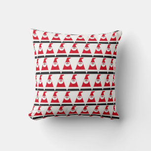 Triangle Santa Claus Throw Pillow