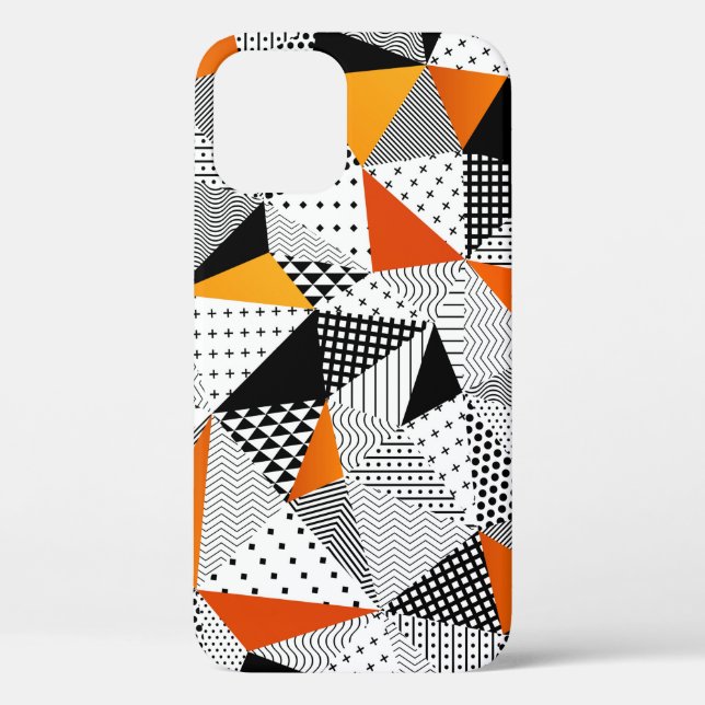 Triangle seamless pattern. Contrasting fashionable Case-Mate iPhone Case (Back)