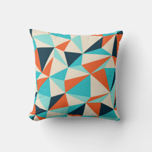 Triangle seamless pattern throw pillow