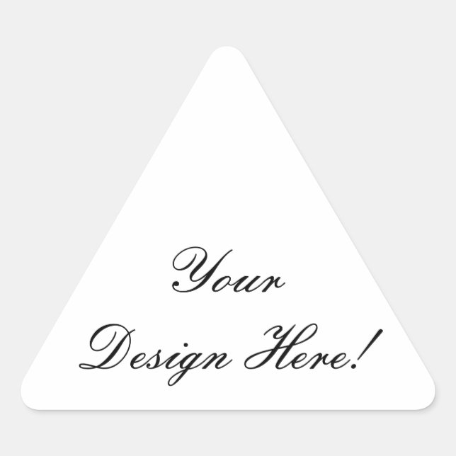 Triangle Shaped Wedding Favour Stickers (Front)