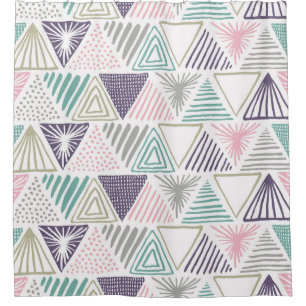 Triangle shapes, hand-drawn vintage style.