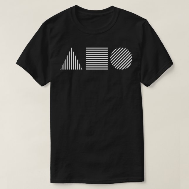 triangle square circle bauhaus design T-Shirt (Design Front)