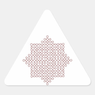 Triangle Stickers-Kolam Art-1 Triangle Sticker