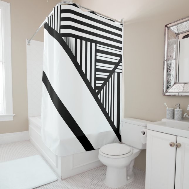 Triangle stripes in Black and White (In Situ)