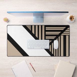 Triangle - Taupe, noir et blanc