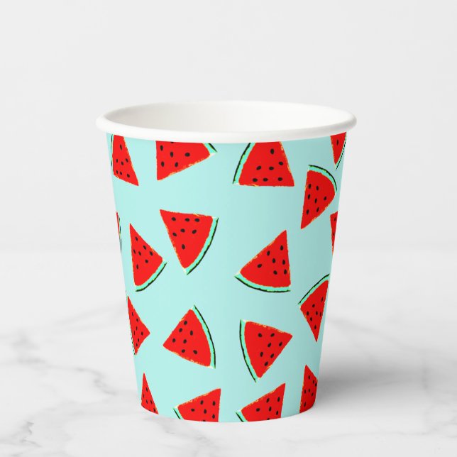 triangle watermelons paper cup (Front)