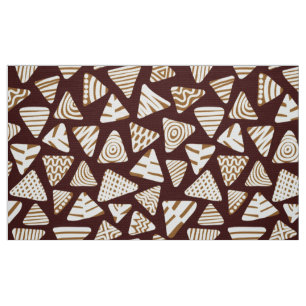 Triangles 240121 - Shades of Chocolate Fabric