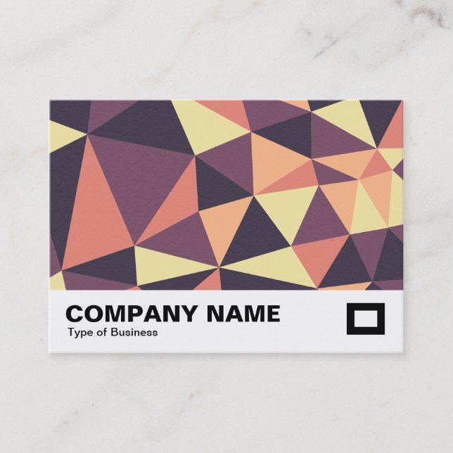 Triangles Abstract 02 Business Card (Front)