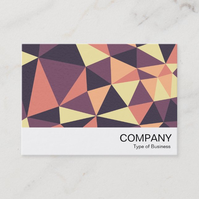 Triangles Abstract 02 Business Card (Front)