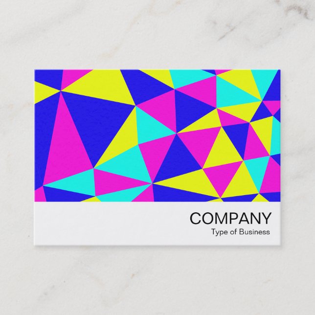 Triangles Abstract 03 Business Card (Front)