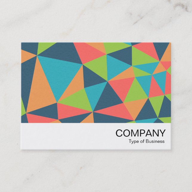 Triangles Abstract 04 Business Card (Front)