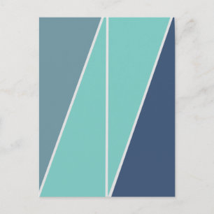 Triangles Abstract Geometric Design Postcard