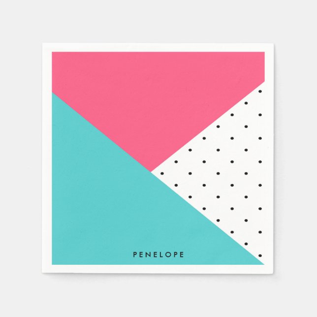 Triangles Abstract Pattern Napkin (Front)