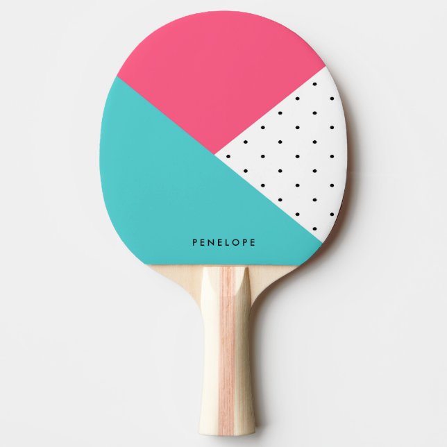 Triangles Abstract Pattern Ping Pong Paddle (Front)
