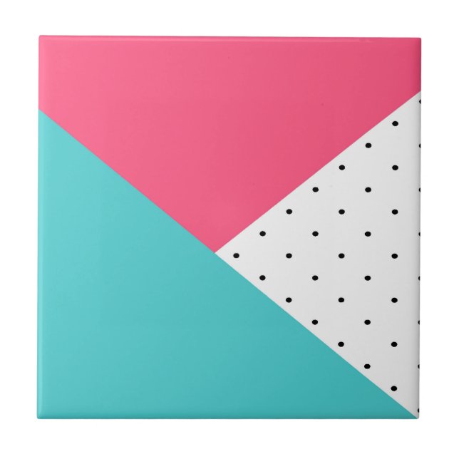 Triangles Abstract Pattern Tile (Front)