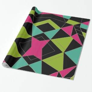 Triangles abstract print geometrical geometry mode wrapping paper