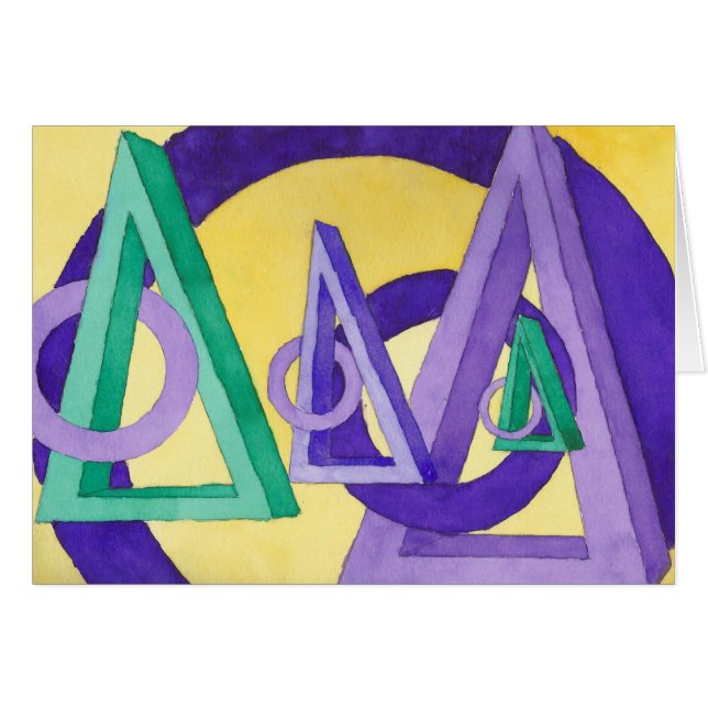 Triangles abstraites (Devant Horizontal)