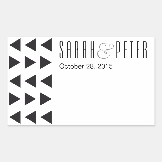 Triangles autocollants modernes personnalisés (Devant)