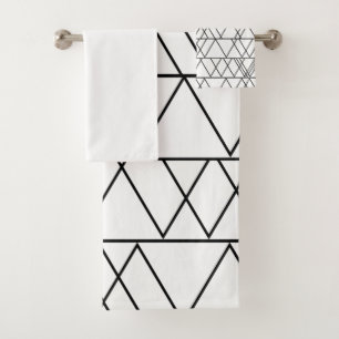 Triangles  bath towel set