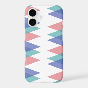 Triangles bleu et corail