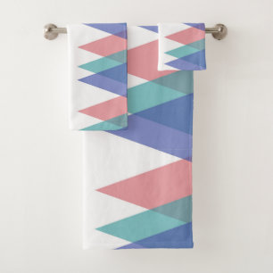 Triangles bleues et de corail