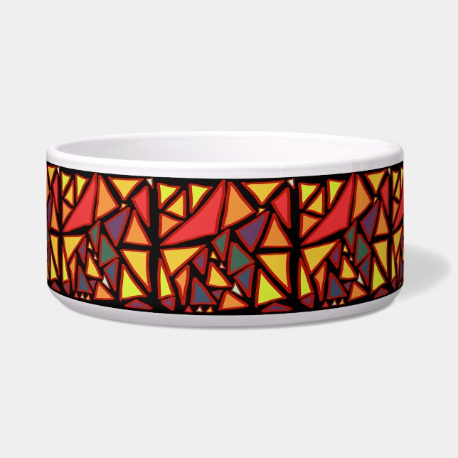 Triangles Geometric Mosaic Multicolor (Front)