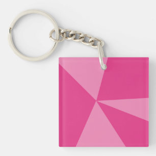 Triangles geometric pattern keychain