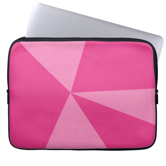 Triangles geometric pattern laptop sleeve (Front)
