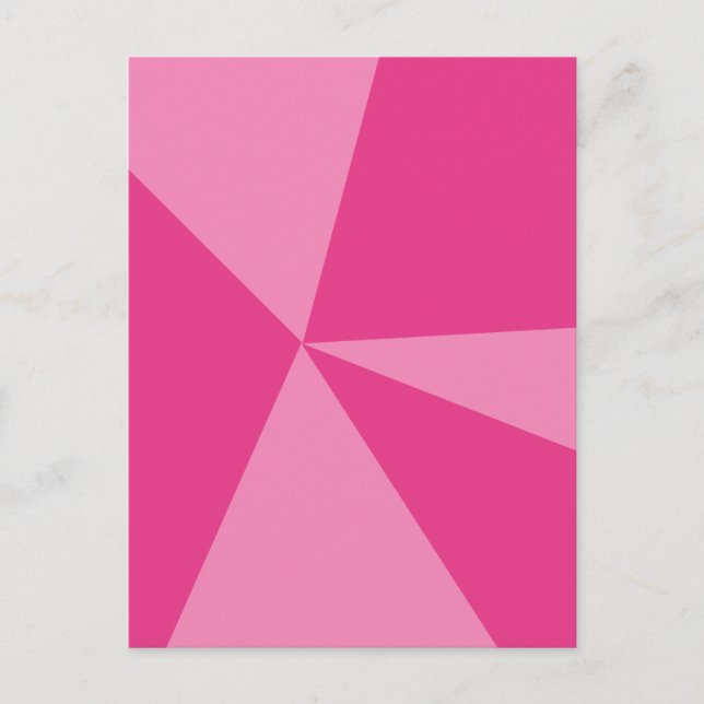 Triangles geometric pattern postcard (Front)