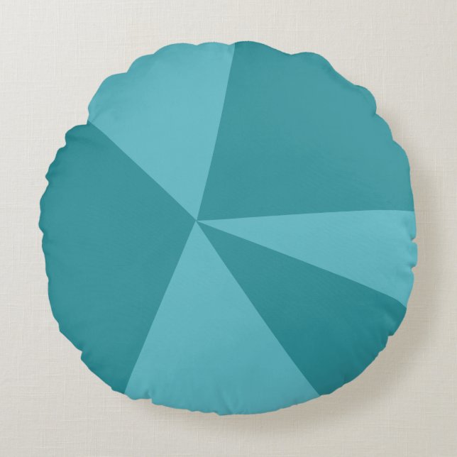 Triangles geometric pattern round pillow (Front)