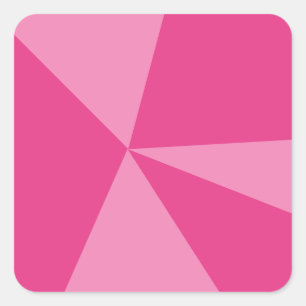 Triangles geometric pattern square sticker